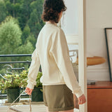 Elevated Loose Fit Crew Neck Casual Sweatshirt