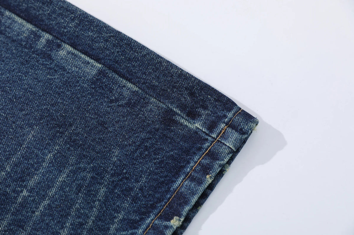 Versatile Slimming American Style Ripped Jeans
