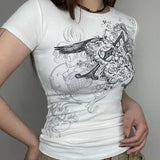 Y2K Graphic Crop T-Shirt