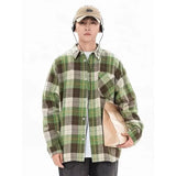 Men's Streetwear Plaid Autumn Social Long Sleeve Shirt
