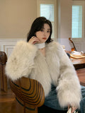Smoke Gray High End Fur Jacket