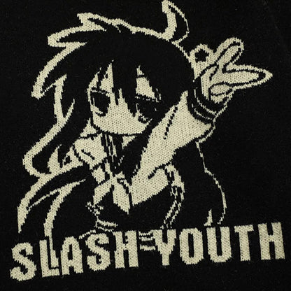 Slash The Youth Anime Sweater
