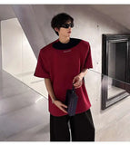 Versatile Stylish Color Contrast Short Sleeve T-Shirt