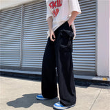 Y2K Japanese Style Loose Straight Leg Cargo Pants