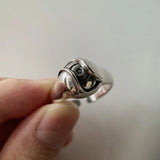 Gothic Adjustable Retro Ghost Eye Ring
