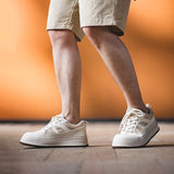 Retro Thick Bottom White Sneakers