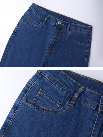 Skinny High-Waist Denim Pants