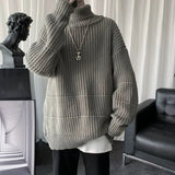 Chunky Ribbed Turtleneck Sweater
