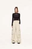 Multi Pockets Wide Leg Cargo Pants