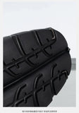 Grunge Chunky High-Top Strap Sneakers