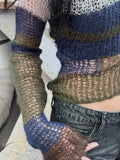 Y2K Cropped Knitted Sweater