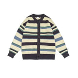 Casual Retro Cozy Striped Knitted Cardigan