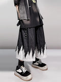 Vintage Patchwork Hip Hop Denim Jorts