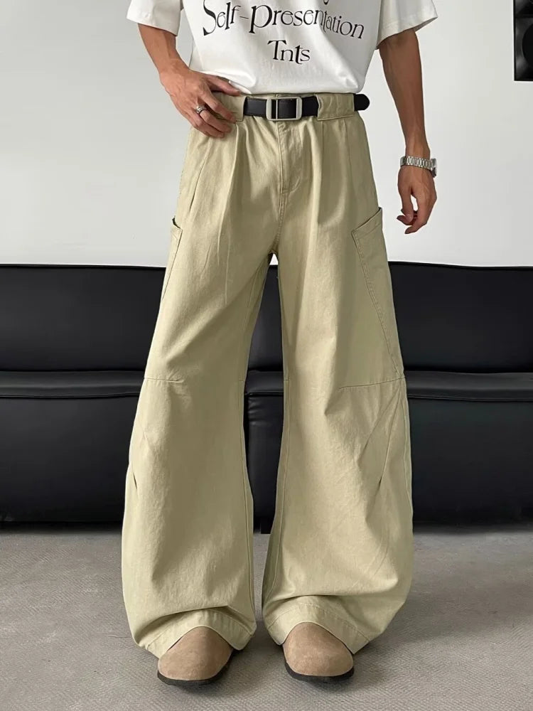Everyday Denim Pleated Retro Denim Cargo Jeans