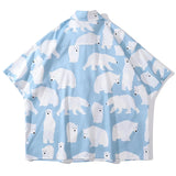Oversized Loose Japanese Polar Bear Shirt