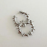 Vintage Punk Thorn Spike Stud Earrings