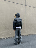 Winter Cool Parkas Removable Hat Boomber Jacket