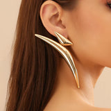 Exaggerated Irregular Geometric Big Stud Earring