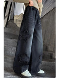 Straight & Sleek Black High Waist Wide Leg Jeans
