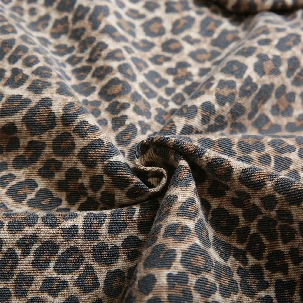 Trendy Leopard Style Long Sleeve Shirt