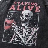 Staying Alive Skeleton T-shirt