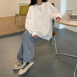 Y2K Women Solid Color Casual Sweater