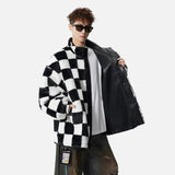 Reversible Thickened Lamb Wool Leather Jacket