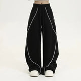 American Vintage Striped Patchwork Wide Sweatpants
