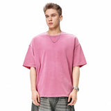 Crew Neck Solid Color Oversized T-Shirt