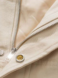 Colorful Patchwork Stand Collar Race Jacket