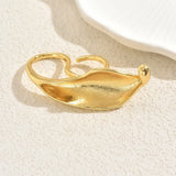 Artistic Gold Calla Lily Statement Ring