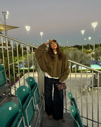 Elevated Vintage Suede Texture Lapel Jacket