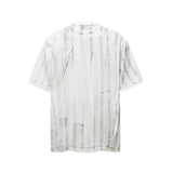 Streetwear Dirty Wash Letter Print Crew T-Shirt