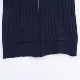 Effortless Slim Fit Zipper Hooded Cardigan