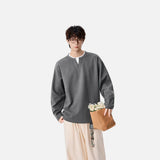Hip Hop Minimalist Crew Neck Long Sleeve T-Shirt