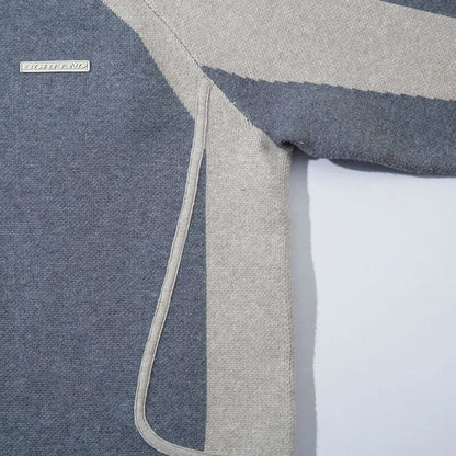 Raglan Sleeve Zip-Up Sweater