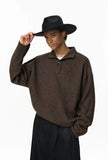 Vintage Italian Old Money Style Polo Sweater