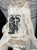 Y2k Loose Gothic Knitted Sweater
