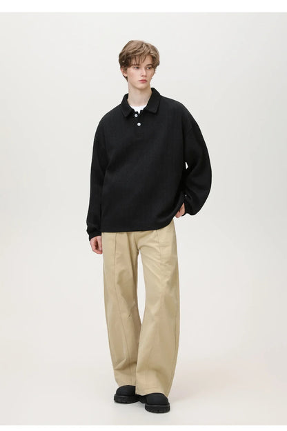 Casual Ancient Money Lapel Collar Sweatshirt