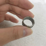 Retro Grass Pattern Punk Gothic Ring