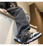 Men's Trendy Streetwear Zipper Denim Jeans