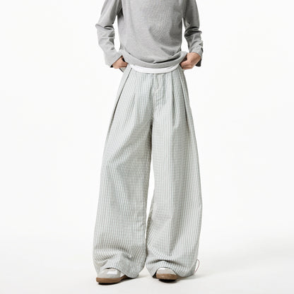 Striped Wide Leg Summer Trousers Pants