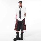 Streetwear Stylish Sequin Patchwork Short Sleeve T-Shirt