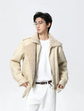Effortless Warm Fleece Lined Leather Jacket