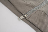 Y2K Streetwear Retro Zipper Casual Hooded Sweatshirt