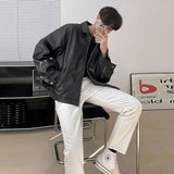 Classic High Quality Textured PU Leather Jacket