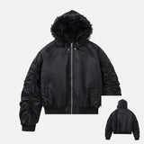 Stylish Lightweight Padded Fur Down Jacket