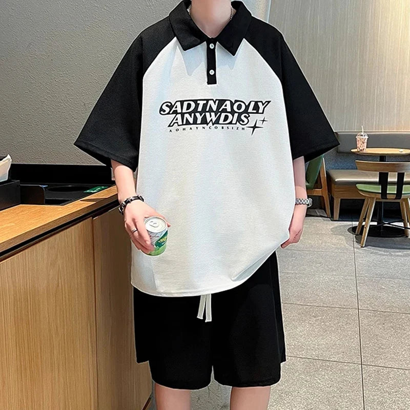 Men's Trendy Youth Casual Summer Polo T-Shirt