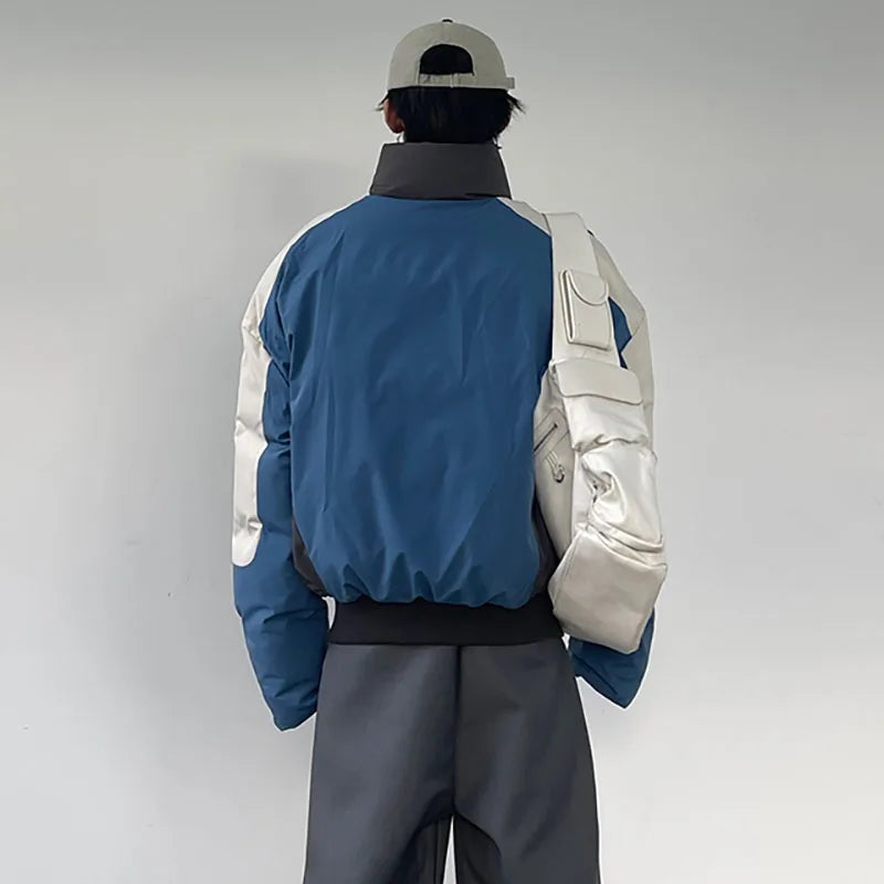 Vintage Patchwork Cotton Padded Winter Jacket