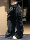 Trendy American Style Hip Pop Denim Cargo Jeans